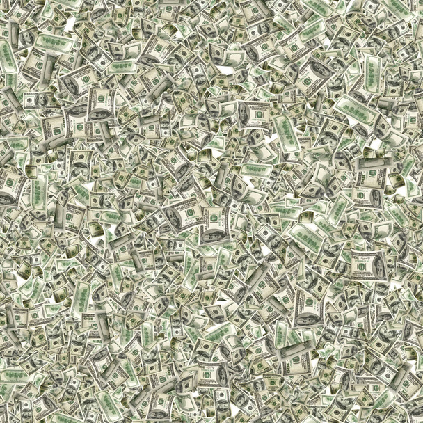 Долар безшовний за гроші. Сто доларів Америки. Банкноти ізольовані на білому - Фото, зображення
