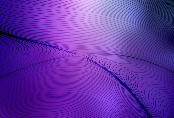 Light Purple, Pink vector texture with curved lines. Colorful geometric sample with gradient lines.  Abstract design for your web site. - Vector, Image