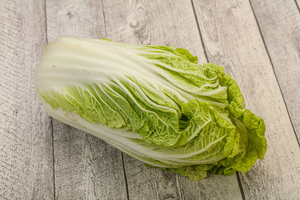 Vegan cuisine - Green fresh tasty Chinese cabbage - 写真・画像
