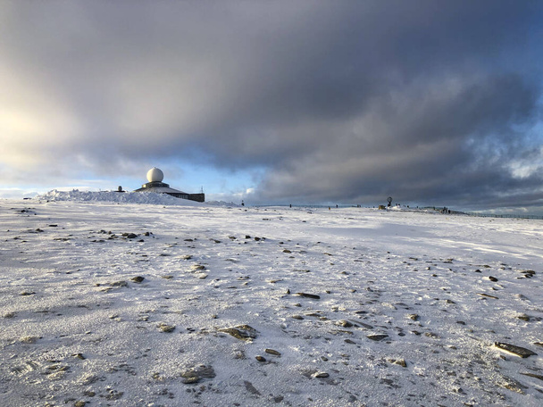 Winterwunderland an der Nordkapp an der Magerya in Norwegen - Foto, Bild