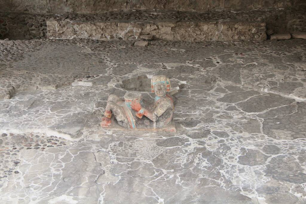 Close-up tempel ruïnes van Mexico stad - Foto, afbeelding