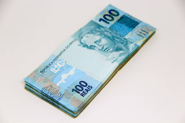 Brazíliai pénz közelkép - Fotó, kép