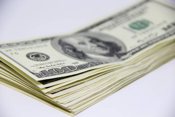 Billetes en dólares americanos vista de cerca - Foto, imagen