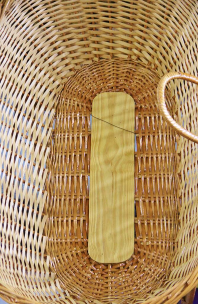 Vista das cestas de vime de videiras no mercado  - Foto, Imagem