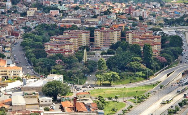 Bela vista aérea da cidade de Belo Horizonte, Brasil - Foto, Imagem