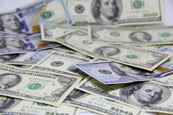 Amerikan doları banknotları yakın plan görüntüsü - Fotoğraf, Görsel