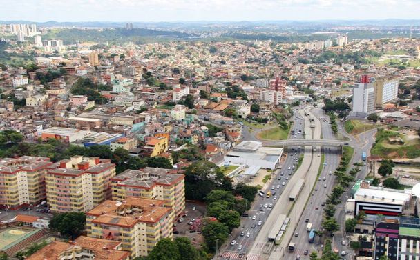 Hermosa vista aérea de la ciudad de Belo Horizonte, Brasil - Foto, Imagen