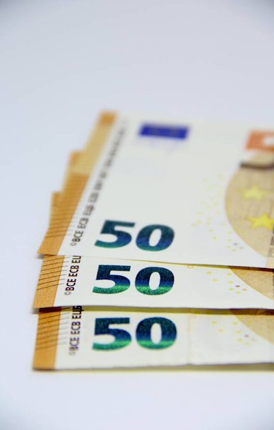 Деньги евро, наличные евро крупным планом - Фото, изображение