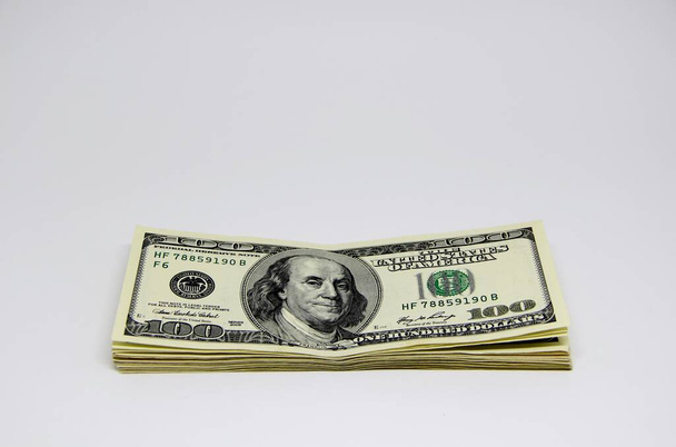American dollar banknotes close-up view - Photo, Image