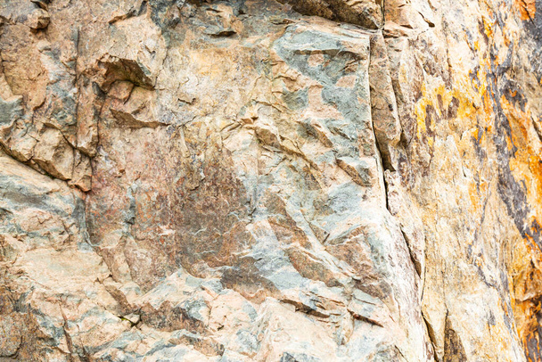 ベージュイエローグレーの石の表面の質感 - 写真・画像