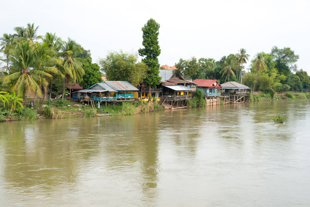 Champasak, Λάος - Ποταμός Mekong στο Don Det σε 4000 νησιά, επαρχία Champasak, Λάος. - Φωτογραφία, εικόνα