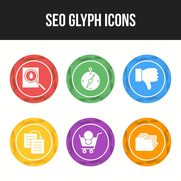 Seo en Business iconen voor commercieel gebruik - Vector, afbeelding