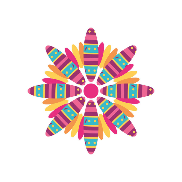 flower detailed style icon vector design - Vector, Image