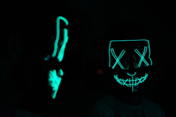 an horror purge mask for carnival - Foto, immagini