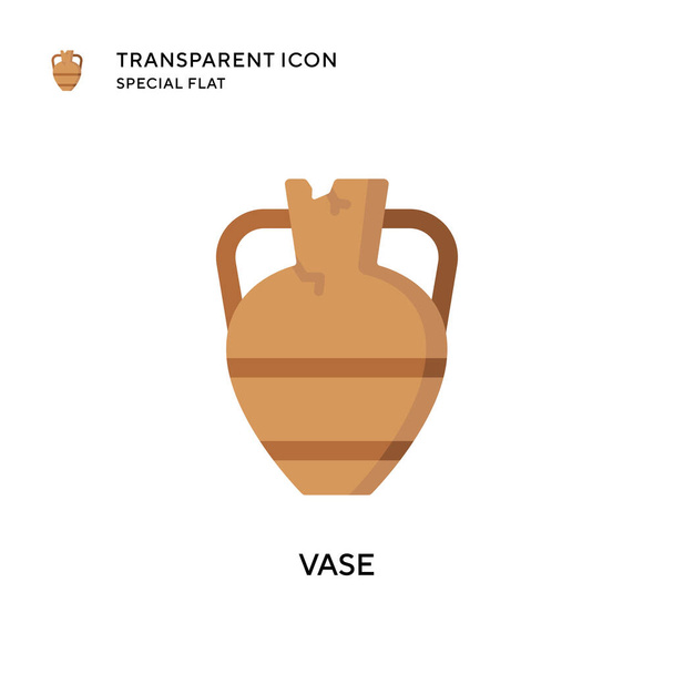 Icône vectorielle de vase. Illustration style plat. Vecteur EPS 10. - Vecteur, image