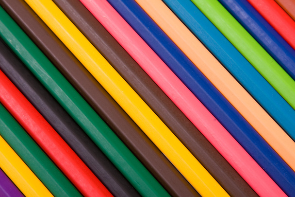 Close up of color pencils, texture or background - Fotografie, Obrázek