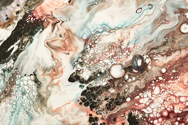 Magic Fluid Art. Abstract colorful background, wallpaper. Mixing  paints. Modern art. Marble texture. Colorful canvas. - Foto, imagen