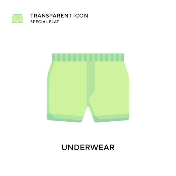 Underwear vector icon. Flat style illustration. EPS 10 vector. - Vector, Image