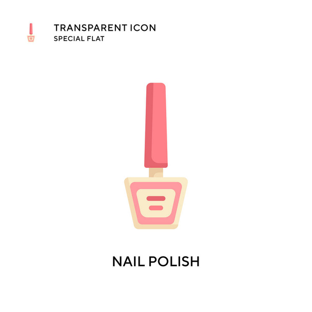 Nail polish vector icon. Flat style illustration. EPS 10 vector. - Vector, Image