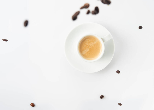Espresso cup with coffee beans - Zdjęcie, obraz