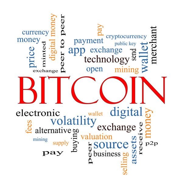 Concept de nuage Bitcoin Word
 - Photo, image