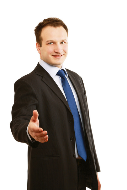 Businessman offering to shake your hand - Foto, imagen