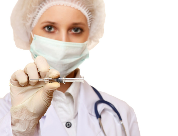 Medical doctor with syringe - Photo, image