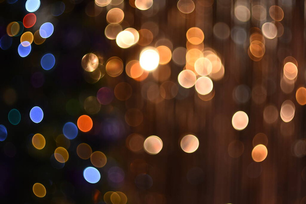 Background texture with bokeh in the form of glowing large bright lights - Valokuva, kuva