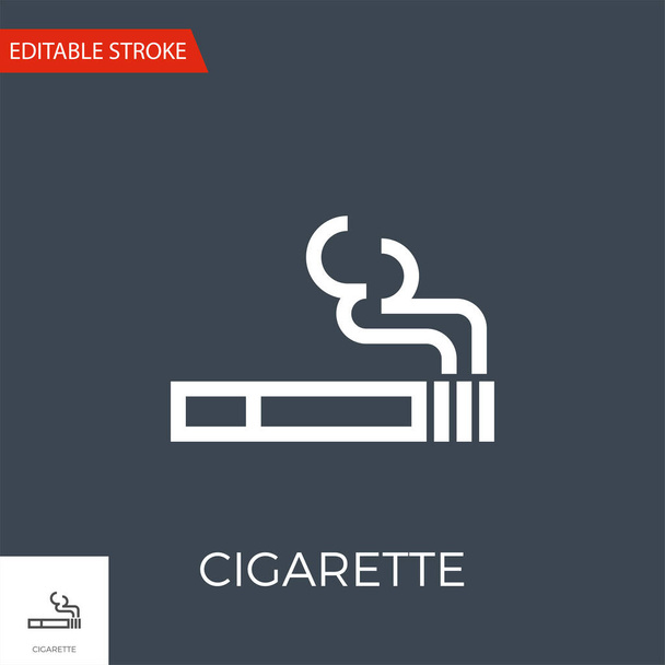 Cigarette Vector Icon - Vetor, Imagem