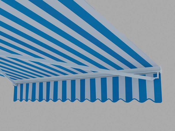 3D rendering of a sliding awning. - Photo, Image