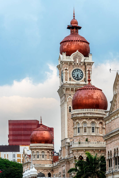 時計塔-マレーシア、クアラルンプール独立広場 - 写真・画像