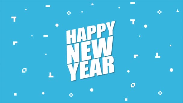 Szczęśliwego Nowego Roku 2020 4k animacja wideo - Materiał filmowy, wideo