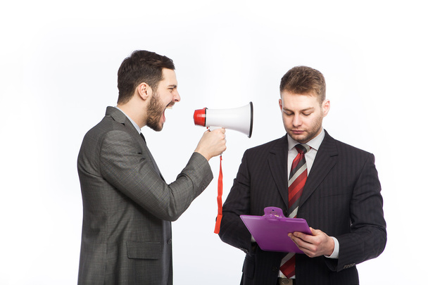 yelling businessmen - Photo, Image