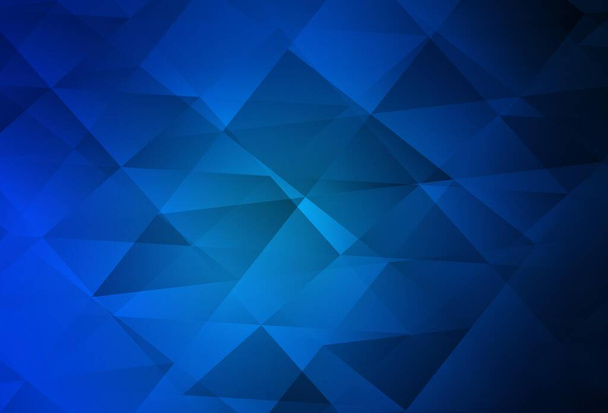 Σκούρο μπλε διάνυσμα λάμπει τριγωνική διάταξη. Σύγχρονη αφηρημένη απεικόνιση με τρίγωνα. Καλύτερο τριγωνικό σχεδιασμό για την επιχείρησή σας. - Διάνυσμα, εικόνα