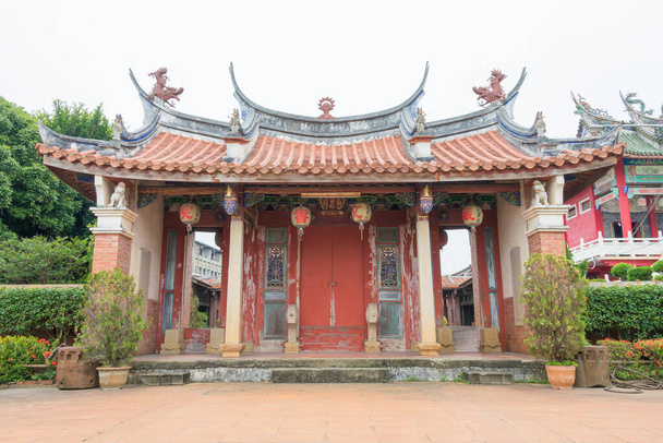 Yunlin, Taiwan - Jhen Wen Academy in Xiluo, Yunlin, Taiwan. a former tutorial academy was originally built in 1797. - Foto, afbeelding