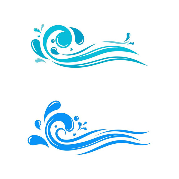 Wasser Spritzen Symbol Vektor Illustration Design-Vorlage - Vektor, Bild