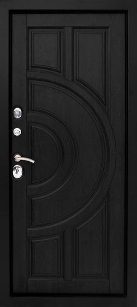 Υπόδειγμα μεταλλικής πόρτας εισόδου που απομονώνεται σε λευκό φόντο - Φωτογραφία, εικόνα