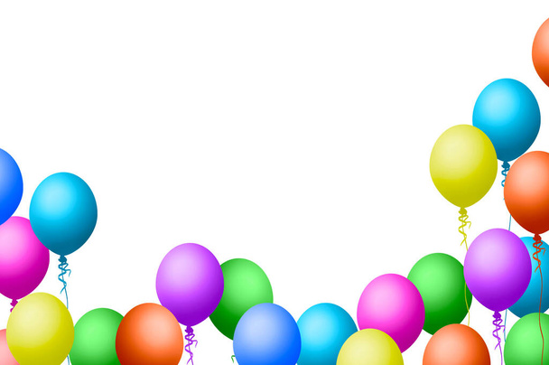 Balloons party, celebration , space for text - Zdjęcie, obraz