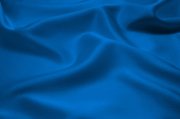 blue satin as background - Фото, зображення