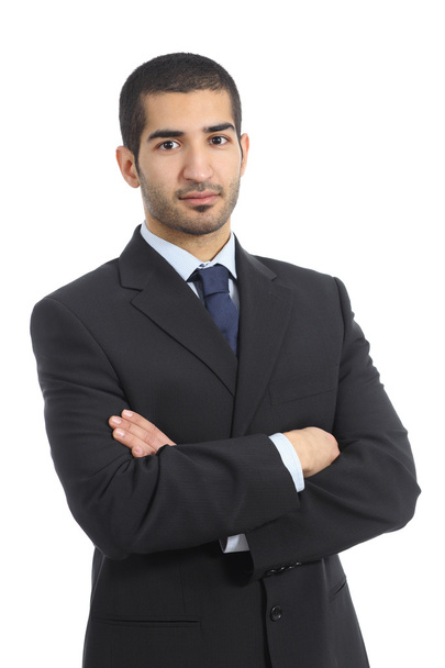 Arab business confident man posing with folded arms - Foto, imagen