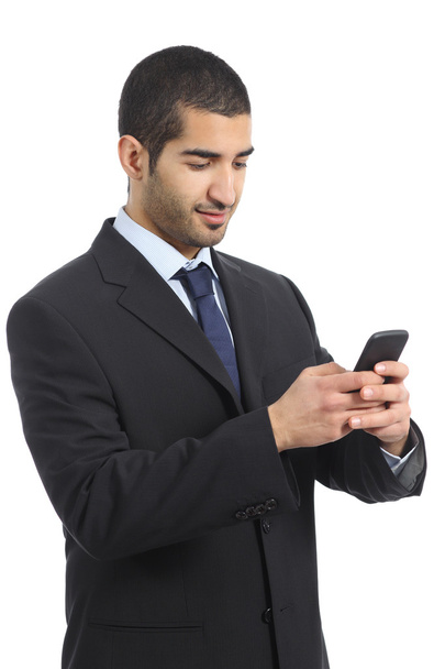 Arab business man working using a mobile phone - Valokuva, kuva