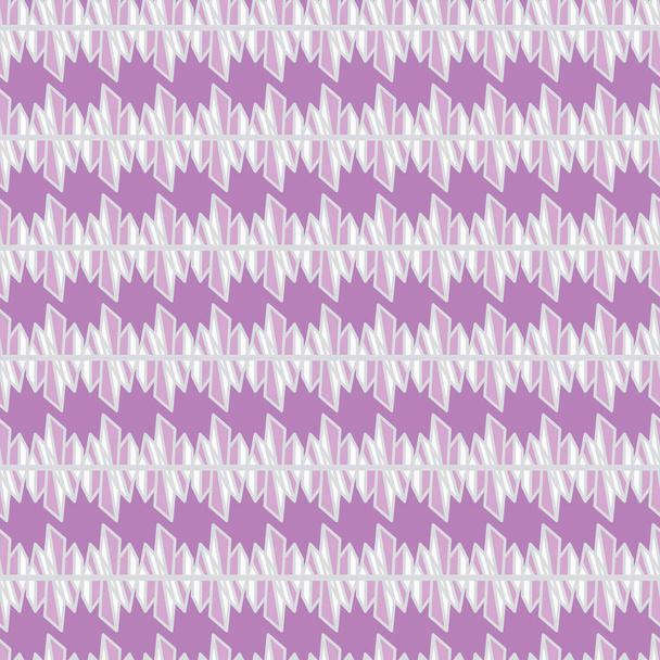 rows of pink crystals seamless vector pattern - ベクター画像