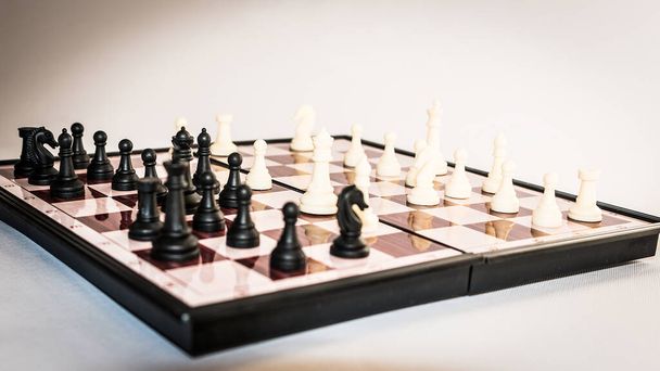 Chess photographed on a chessboard - Foto, Bild