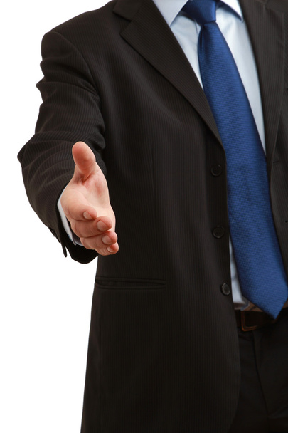 A businessman offering to shake your hand - Zdjęcie, obraz