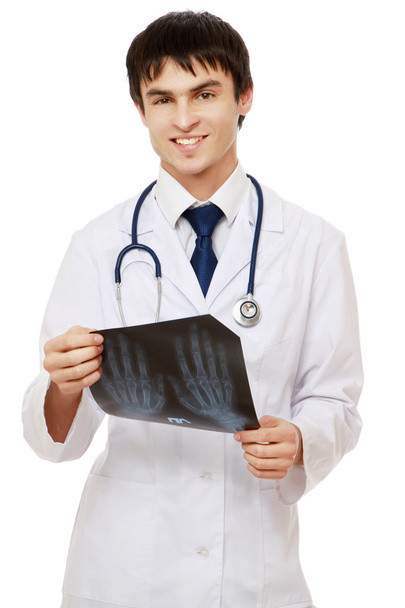Young male doctor with an X-ray picture - Photo, image