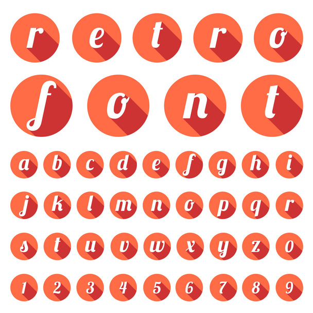 Retro Font - Vector, Image