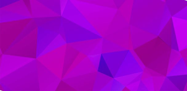 Purple vivid polygonal abstract background - Vector, Image