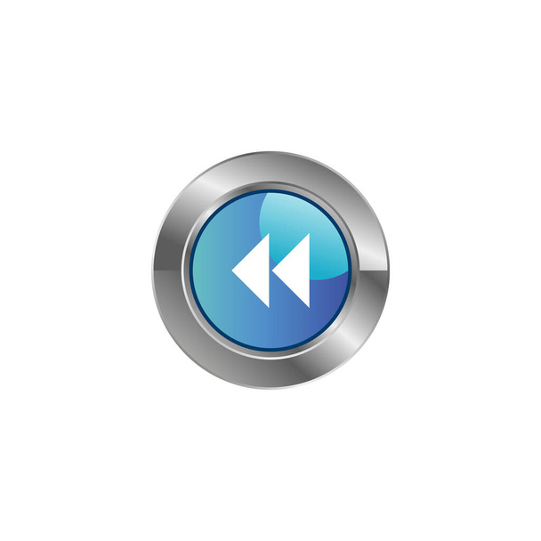 icon Media Player Control Buttons vector template - Vector, Image
