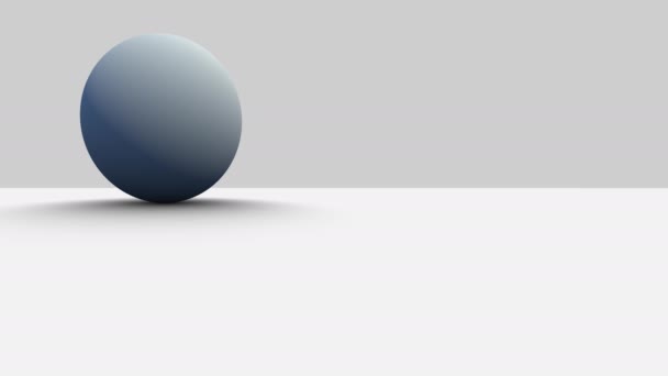 Sencillo Pan Looping Alrededor Cerca de una sola esfera de pie - Metraje, vídeo