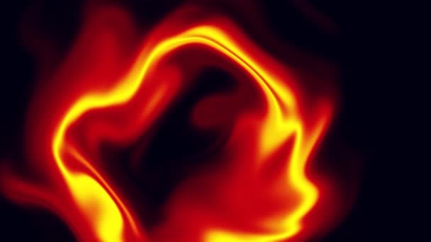 Flexión líquida de lava fundida en caliente - Metraje, vídeo